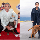 (L:)Dog trainer Cesar Millan with his son, Calvin (R:) Josh Peck in Turner and Hooch